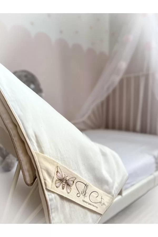 Hansaf - %100 İpek Bebek Yorganı - Antibakteriyel ve Nefes Alabilen – Bebeğiniz İçin Doğal Uyku - Görsel 5